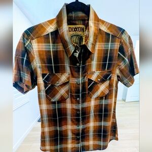 DIXXON Barrel Bamboo Short Sleeve Women's Medium EUC